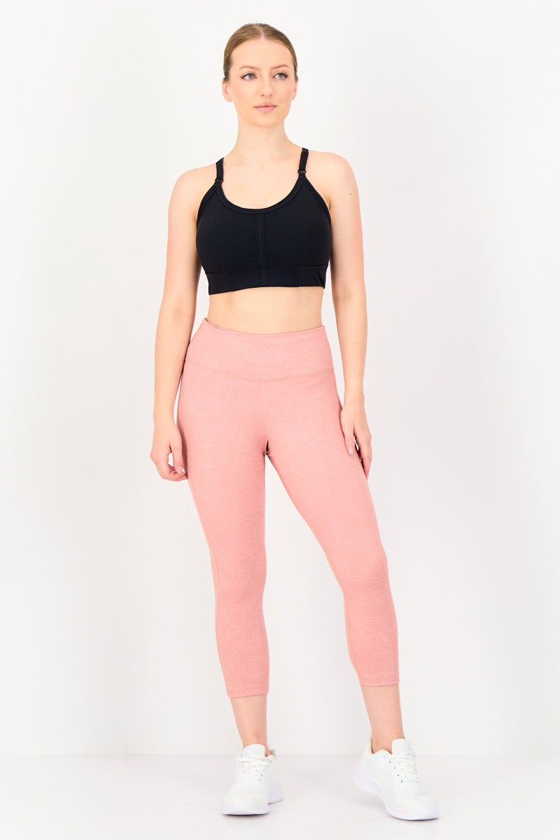 Nike Women Brand Logo Lightly Padded Training Sports Bra, Black - Image 4